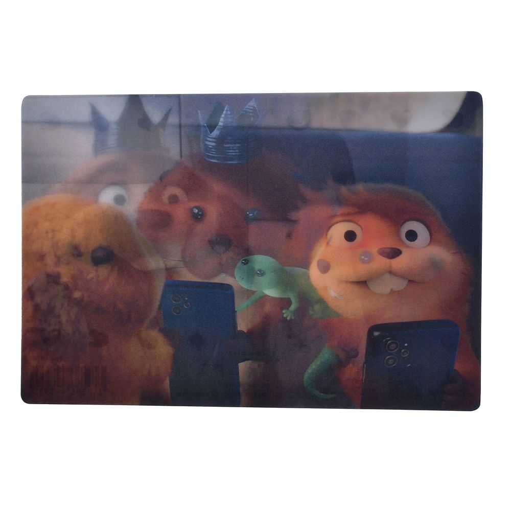 メイベル、キング・ジョージ、トム ポストカード 私がビーバーになる時 Lenticular