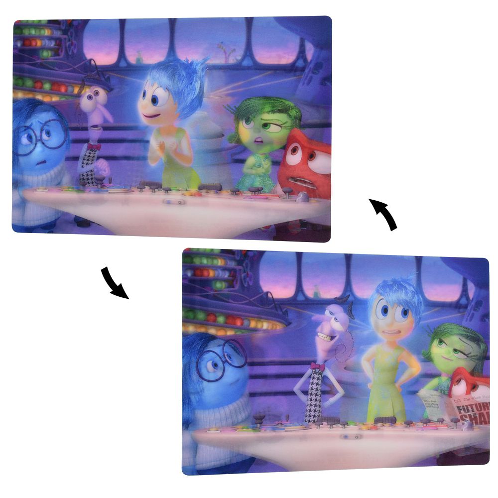 インサイド・ヘッド ポストカード ゴールデンゲート・ブリッジ Lenticular