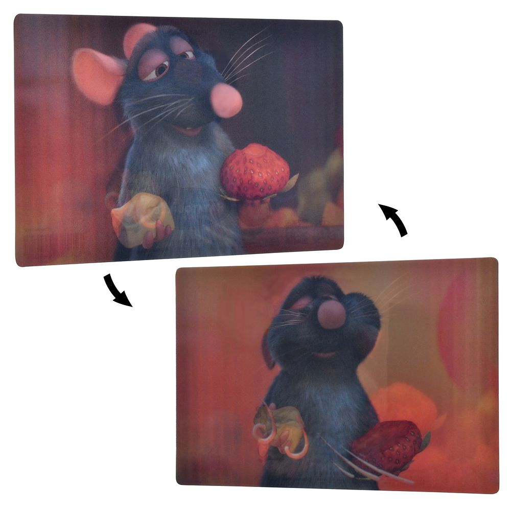 レミー ポストカード イチゴとチーズ レミーのおいしいレストラン Lenticular