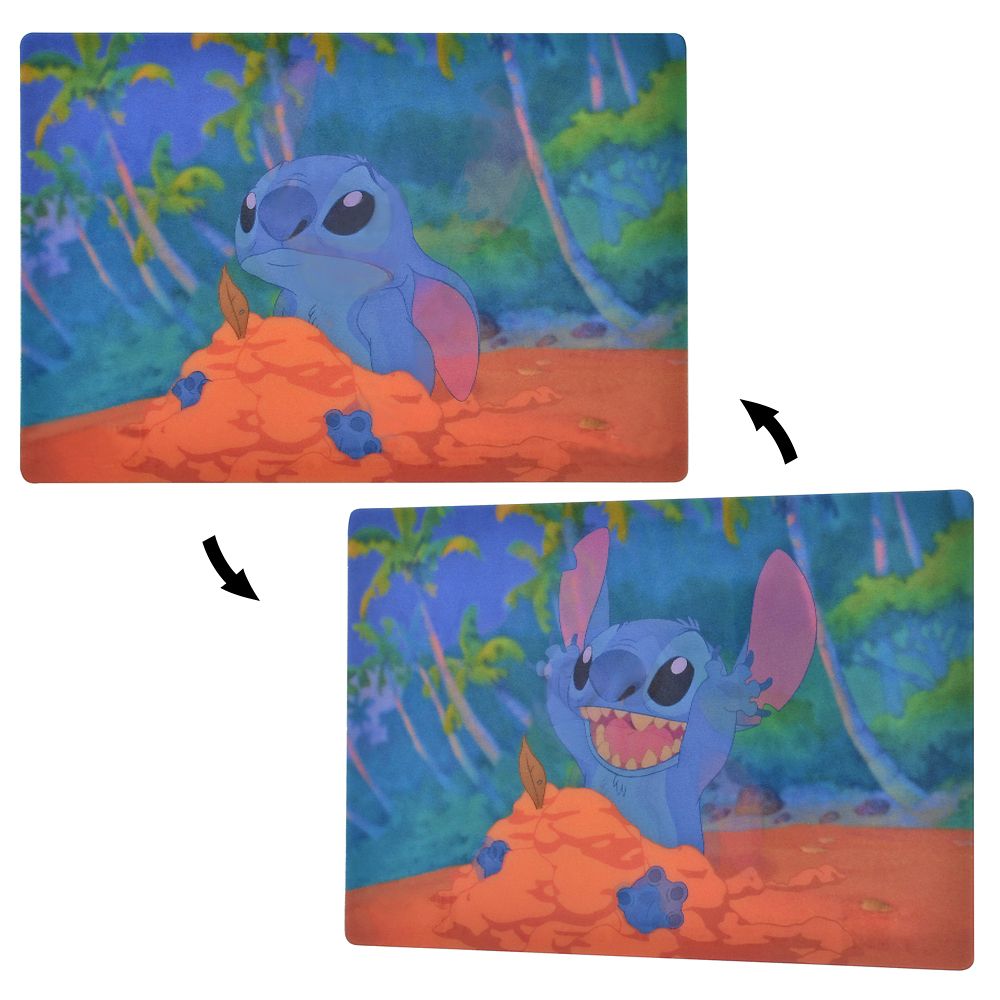 スティッチ ポストカード スティッチの砂のお城 Lenticular