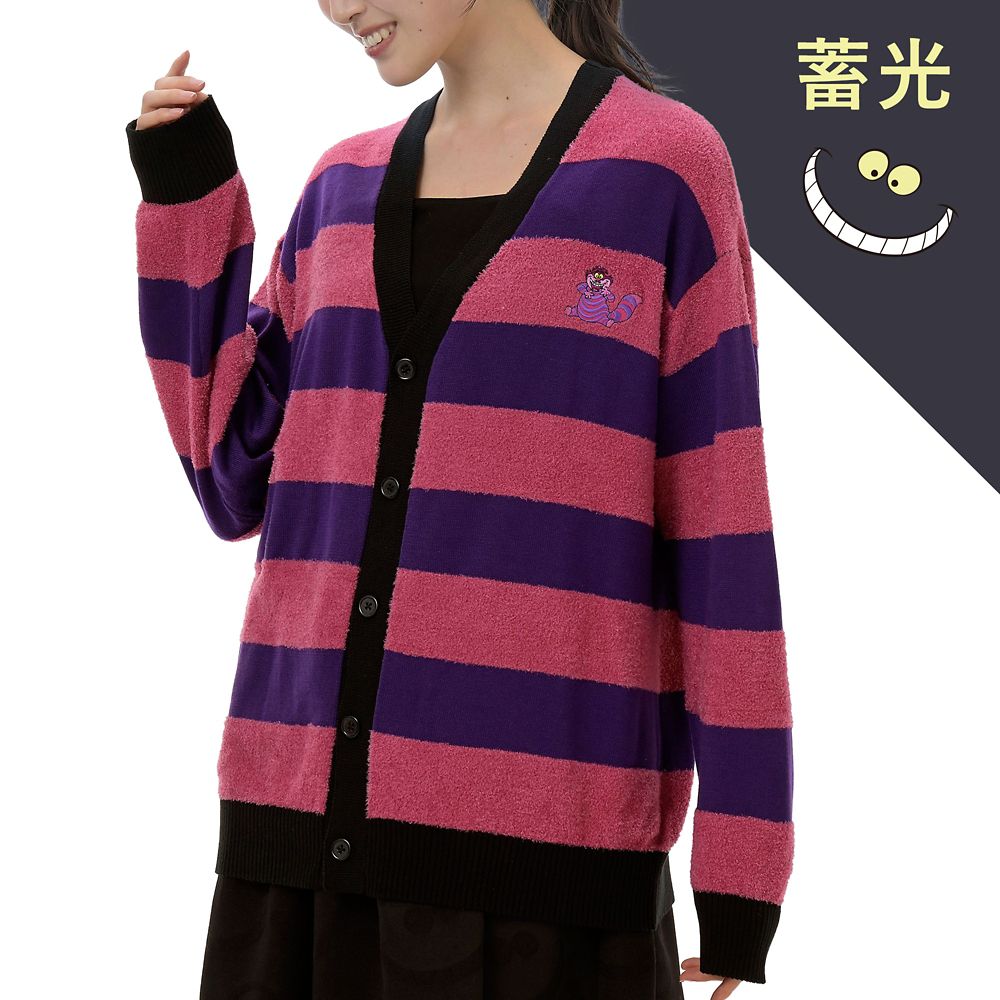 チェシャ猫 長袖カーディガン ニット 蓄光 CHESHIRE CAT
