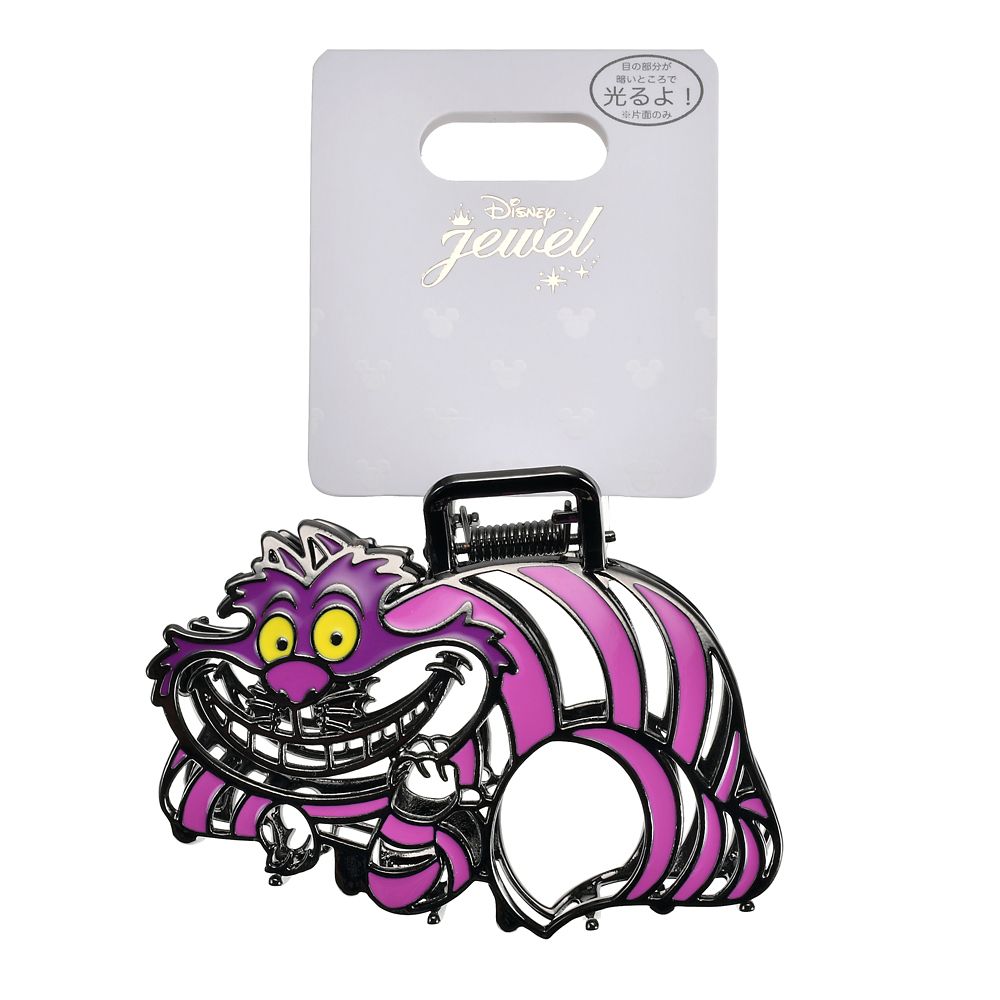 チェシャ猫 ヘアクリップ メタルカラー 蓄光 CHESHIRE CAT