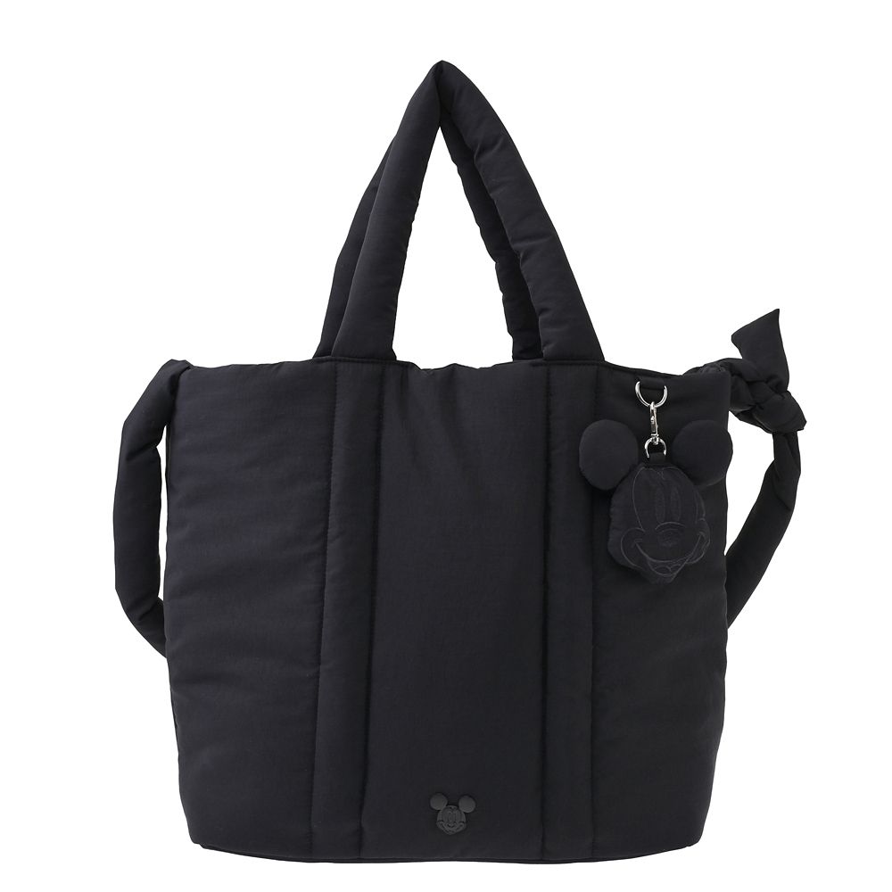 ミッキー トートバッグ 2WAY チャーム付き パフ Casual Bag