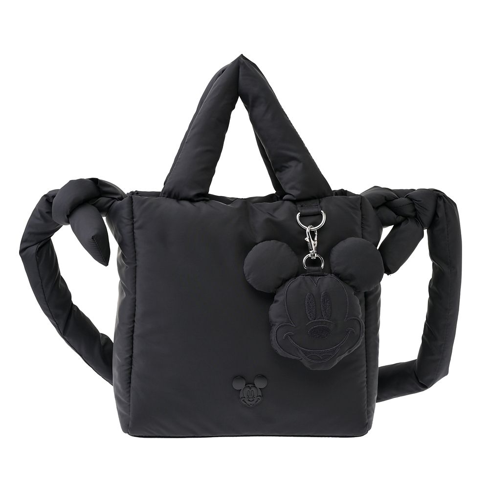 ミッキー トートバッグ(S) 2WAY チャーム付き パフ Casual Bag