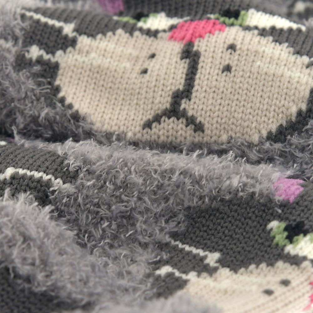 ルシファー 靴下 フェイス フラッフィー グレー 23～25