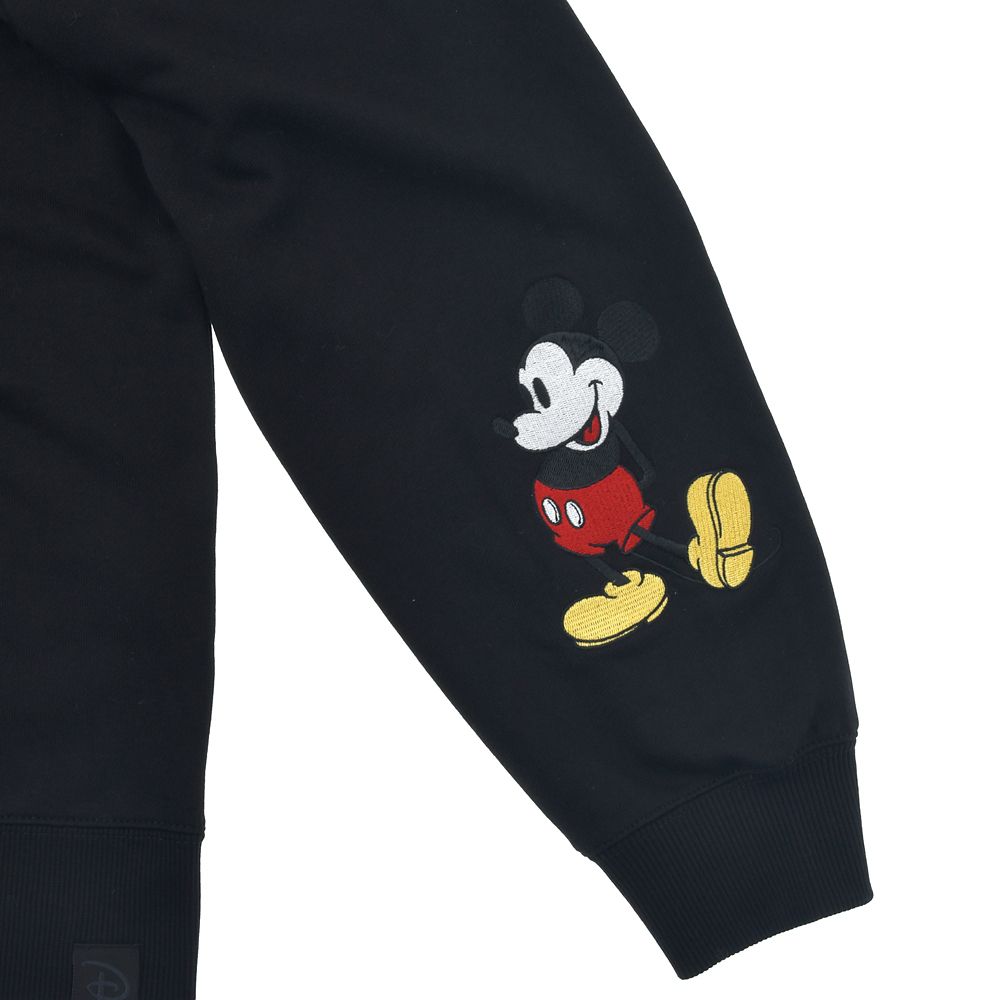 ミッキー 長袖パーカー 袖ミッキー スタンディングポーズ ブラック MAGICAL LABEL