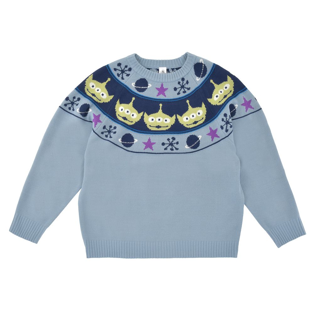 リトル・グリーン・メン／エイリアン 長袖セーター ブルー KNIT COLLECTION