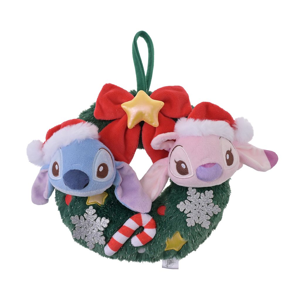 スティッチ＆エンジェル リース ぬいぐるみ風 DISNEY CHRISTMAS 2026