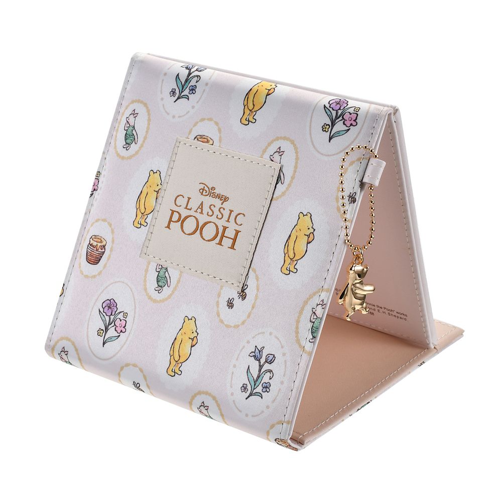 プーさん＆ピグレット ミラー・鏡 折りたたみ式 チャーム付き 100 Years of Winnie the Pooh
