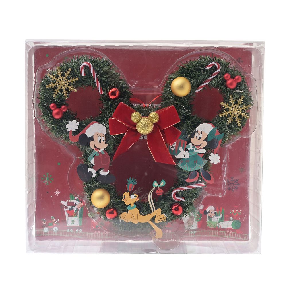 ミッキー、ミニー、プルート リース ライトアップ DISNEY CHRISTMAS 2026