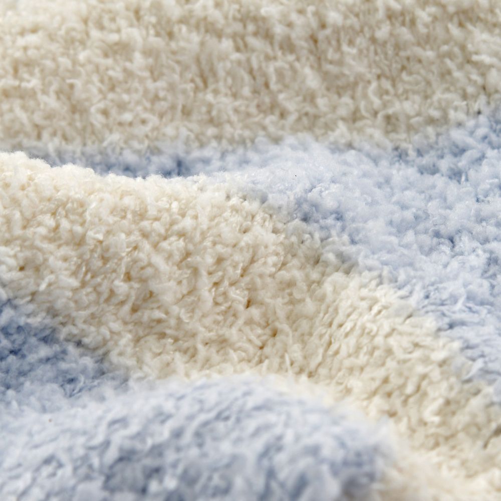 スティッチ ルームソックス ボーダー柄 刺しゅう 23～25 Warm Goods