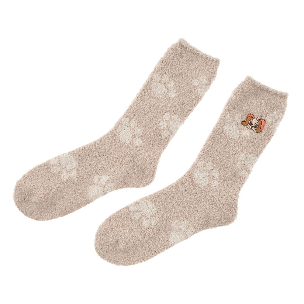 レディ ルームソックス 足跡柄 刺しゅう 23～25 Warm Goods