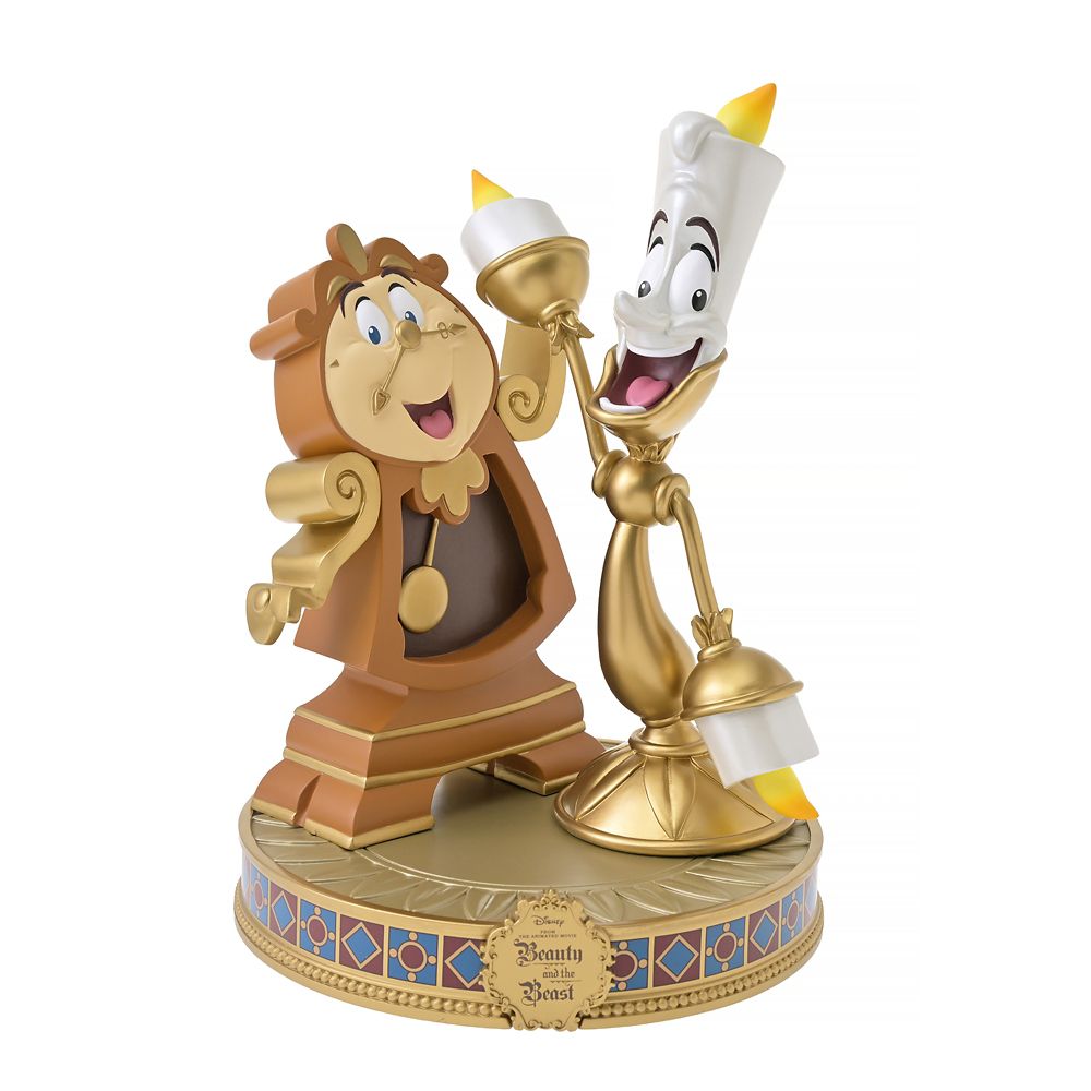ルミエール＆コグスワース フィギュア DISNEY ANIMATION BEAUTY AND THE BEAST 35TH ANNIVERSARY