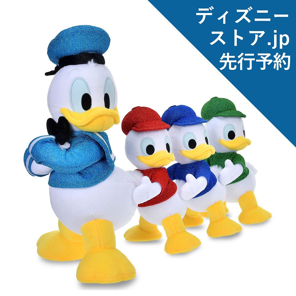 【先行予約】ドナルド＆ヒューイ、デューイ、ルーイ ぬいぐるみ Exclusive Magic