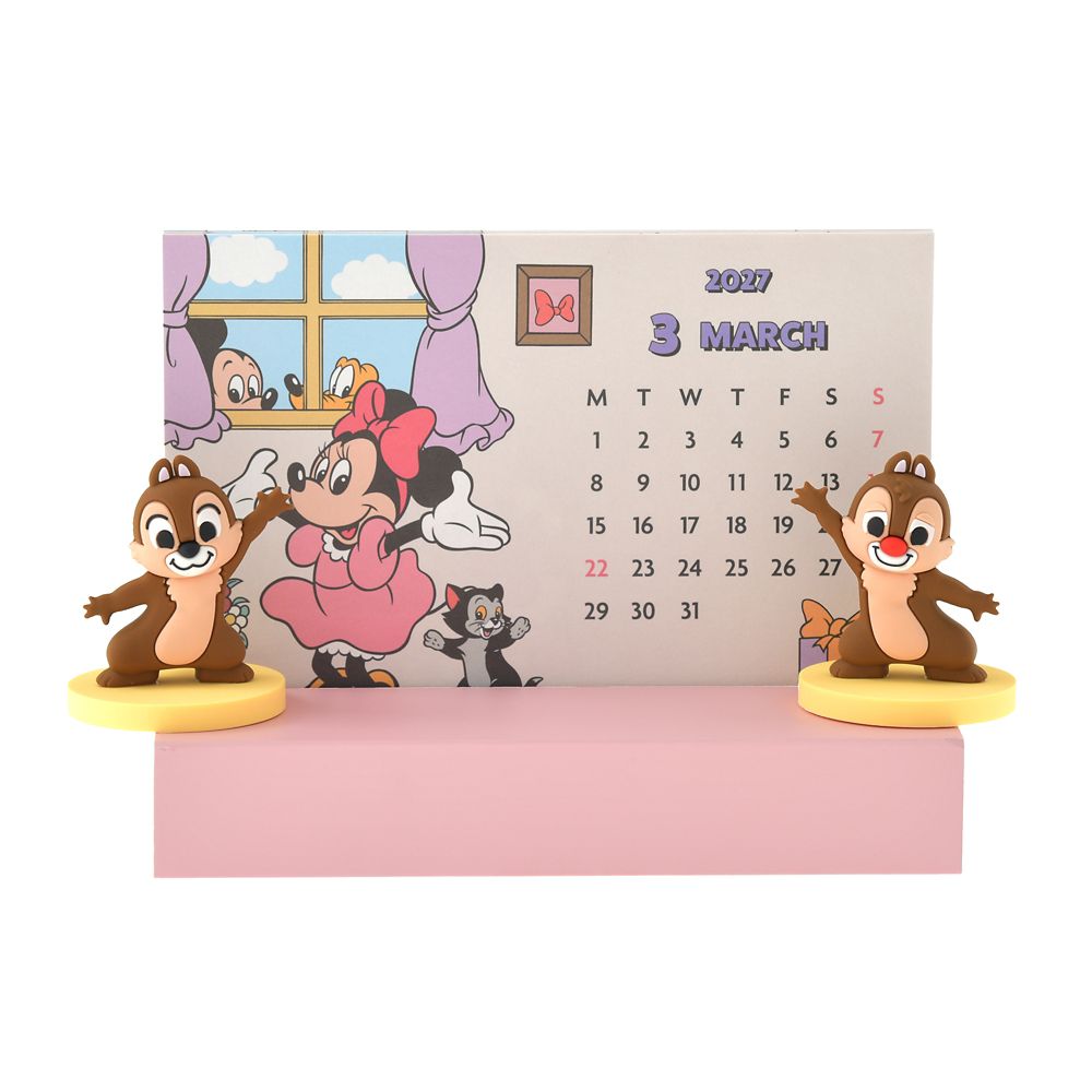 ミッキー＆フレンズ 卓上カレンダー フィギュア付き CALENDAR ＆ ORGANIZER 2027