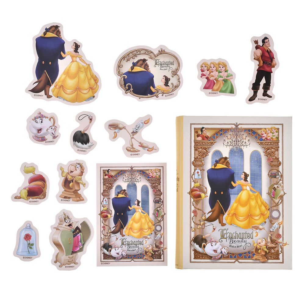 美女と野獣 シール・ステッカー ボックス入り DISNEY ANIMATION BEAUTY AND THE BEAST 35TH ANNIVERSARY