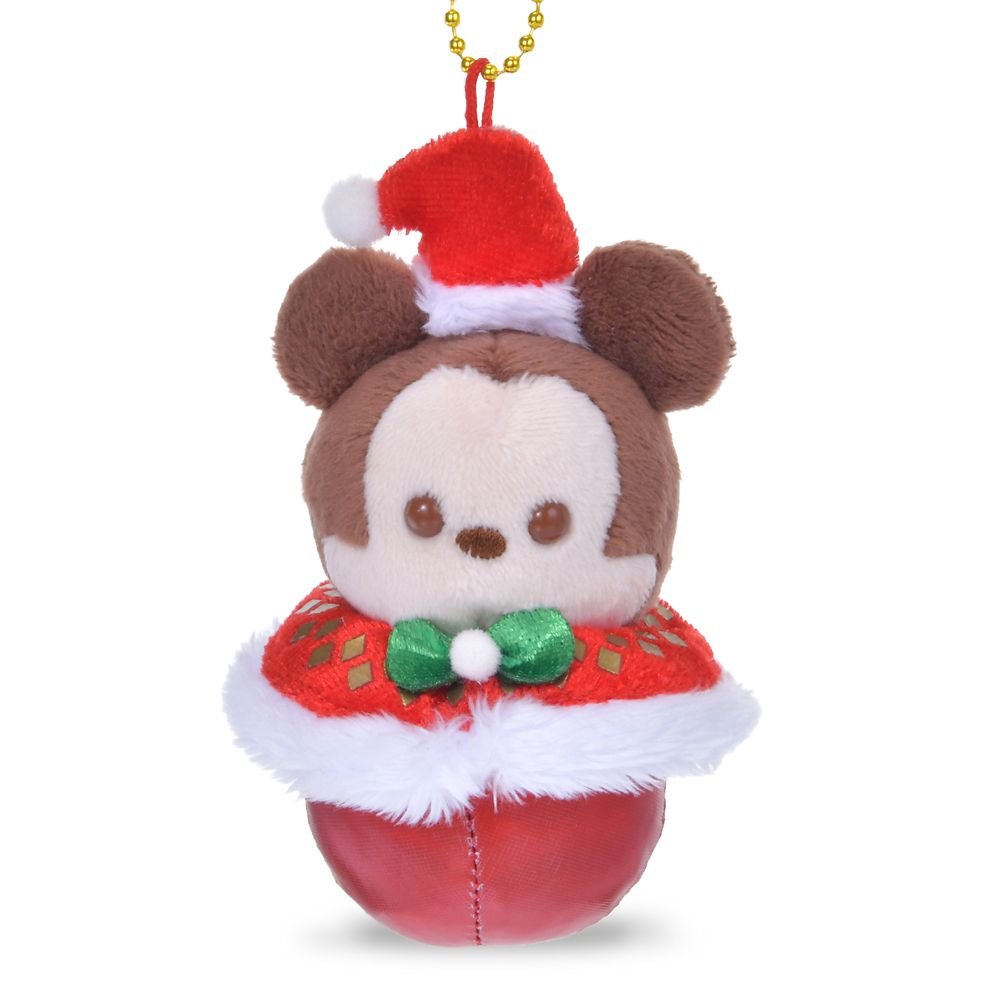 ミッキー ぬいぐるみキーホルダー・キーチェーン クリスマスカラーボール