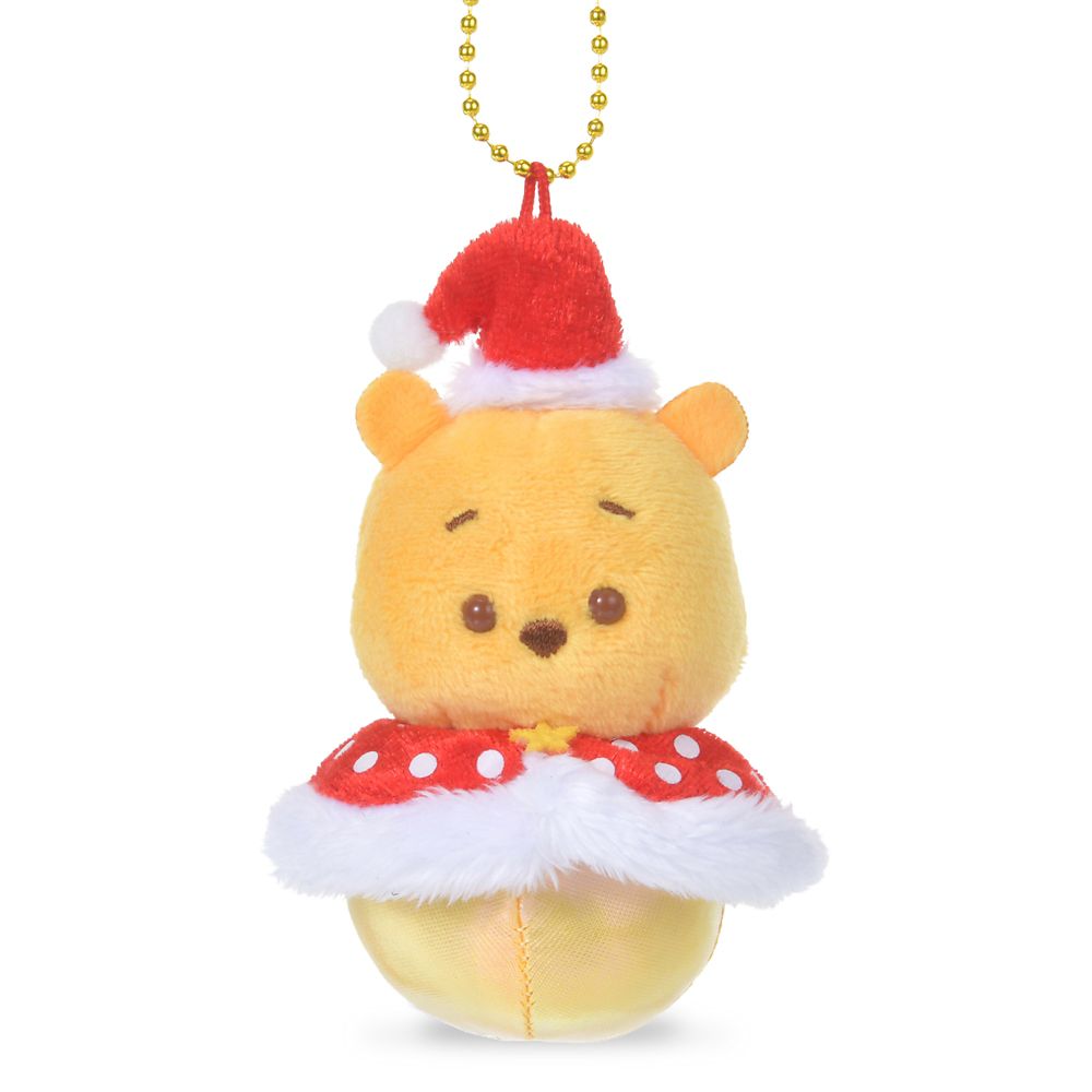 プーさん ぬいぐるみキーホルダー・キーチェーン クリスマスカラーボール