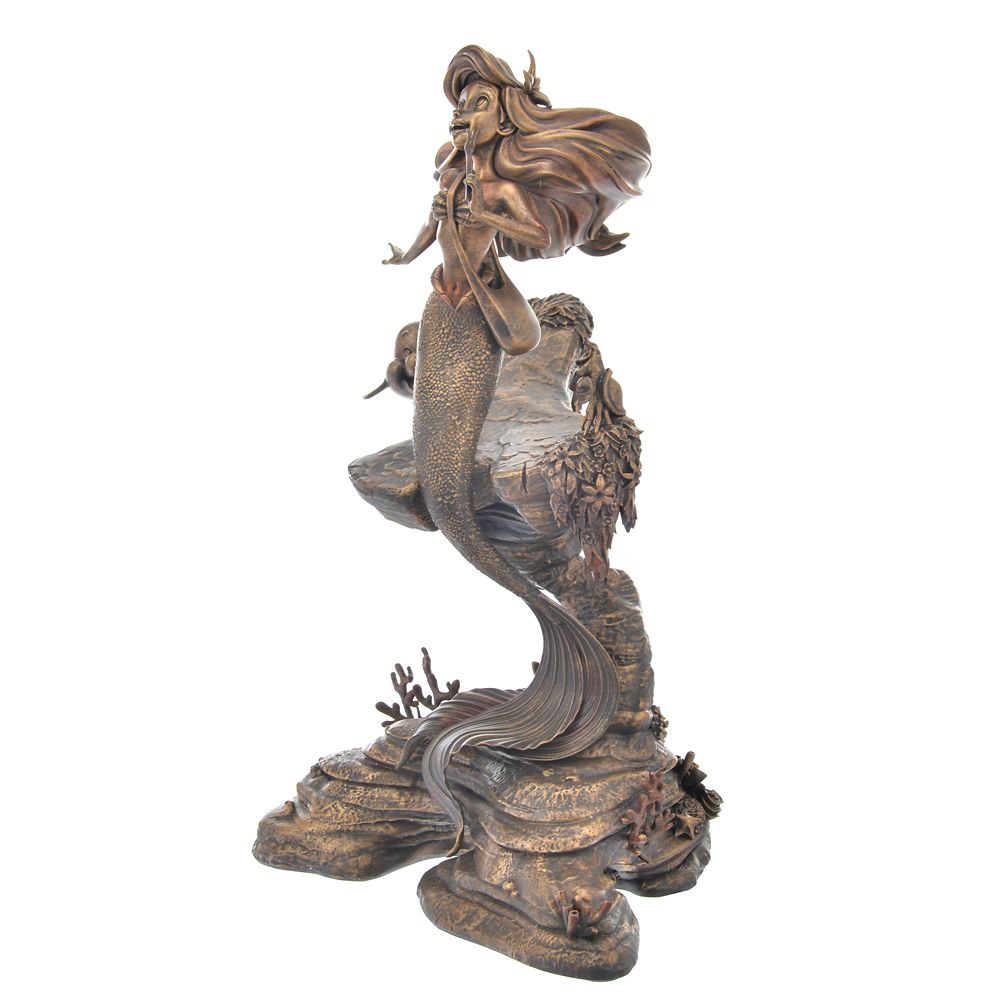 アリエル、フランダー、セバスチャン フィギュア ライトアップ ブロンズ リトル・マーメイド