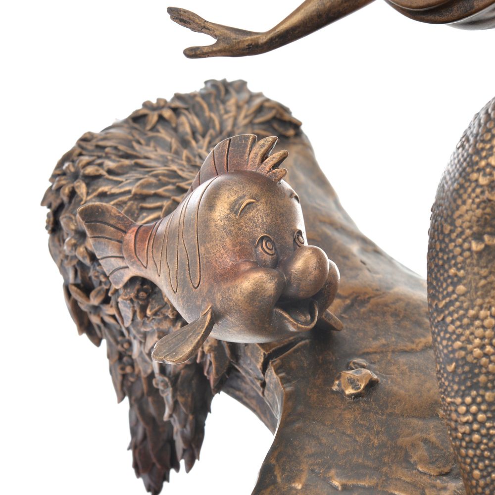 アリエル、フランダー、セバスチャン フィギュア ライトアップ ブロンズ リトル・マーメイド