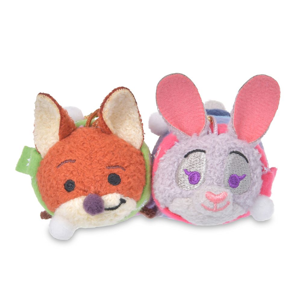 ツムツム ジュディ・ホップス＆ニック・ワイルド ぬいぐるみキーホルダー・キーチェーン ペア 雪遊び TSUM TSUM