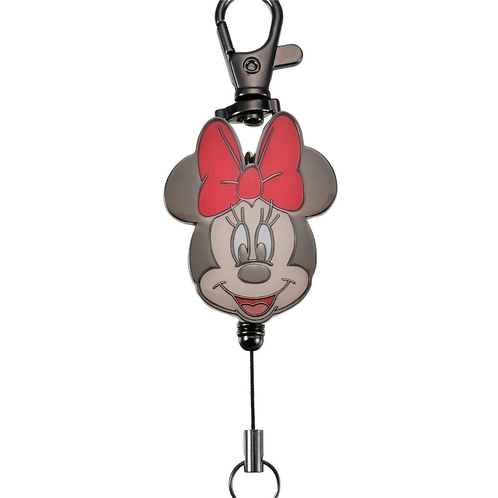 ミニー キーホルダー・キーチェーン リールタイプ フェイス メタル Key chain Fes
