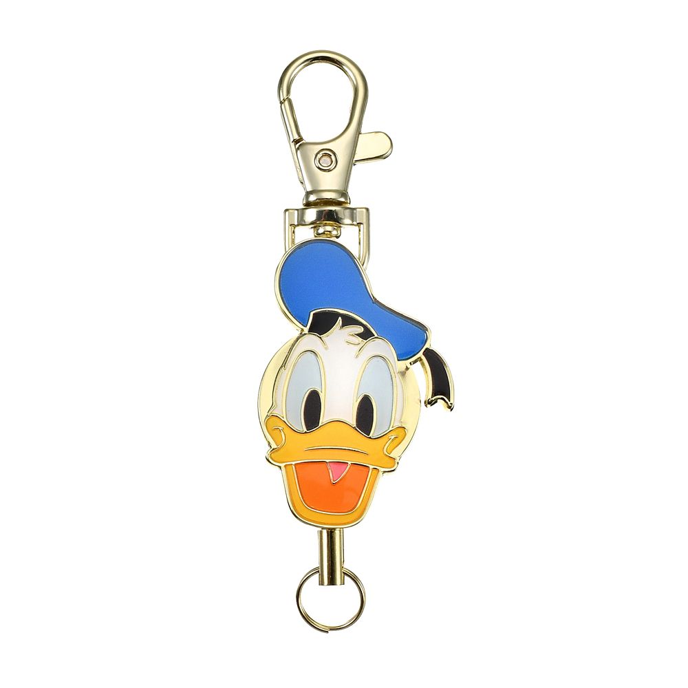 ドナルド キーホルダー・キーチェーン リールタイプ フェイス メタル Key chain Fes