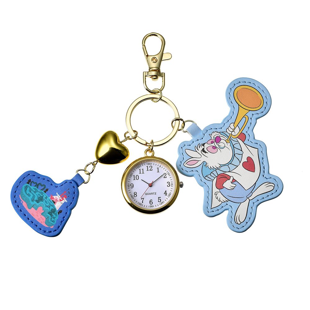 白うさぎ 時計 キーホルダータイプ Key chain Fes