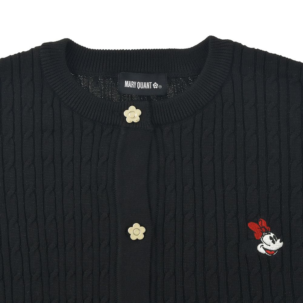 【MARY QUANT】ミニー 長袖カーディガン ニット ブラック