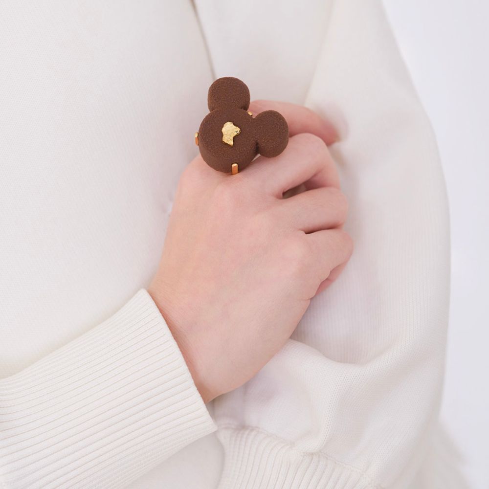 【キューポット】ミッキーマウス/リング　リュクスショコラ （ブラウン）