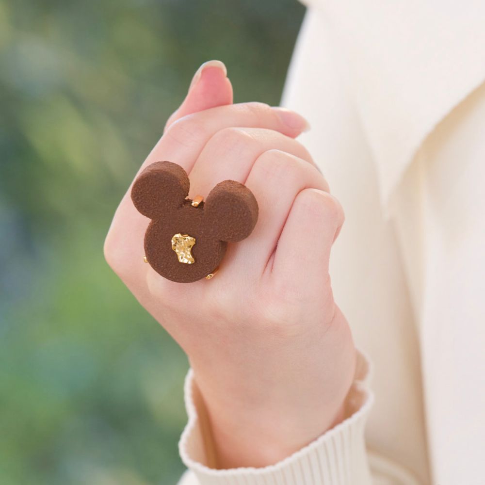 【キューポット】ミッキーマウス/リング　リュクスショコラ （ブラウン）