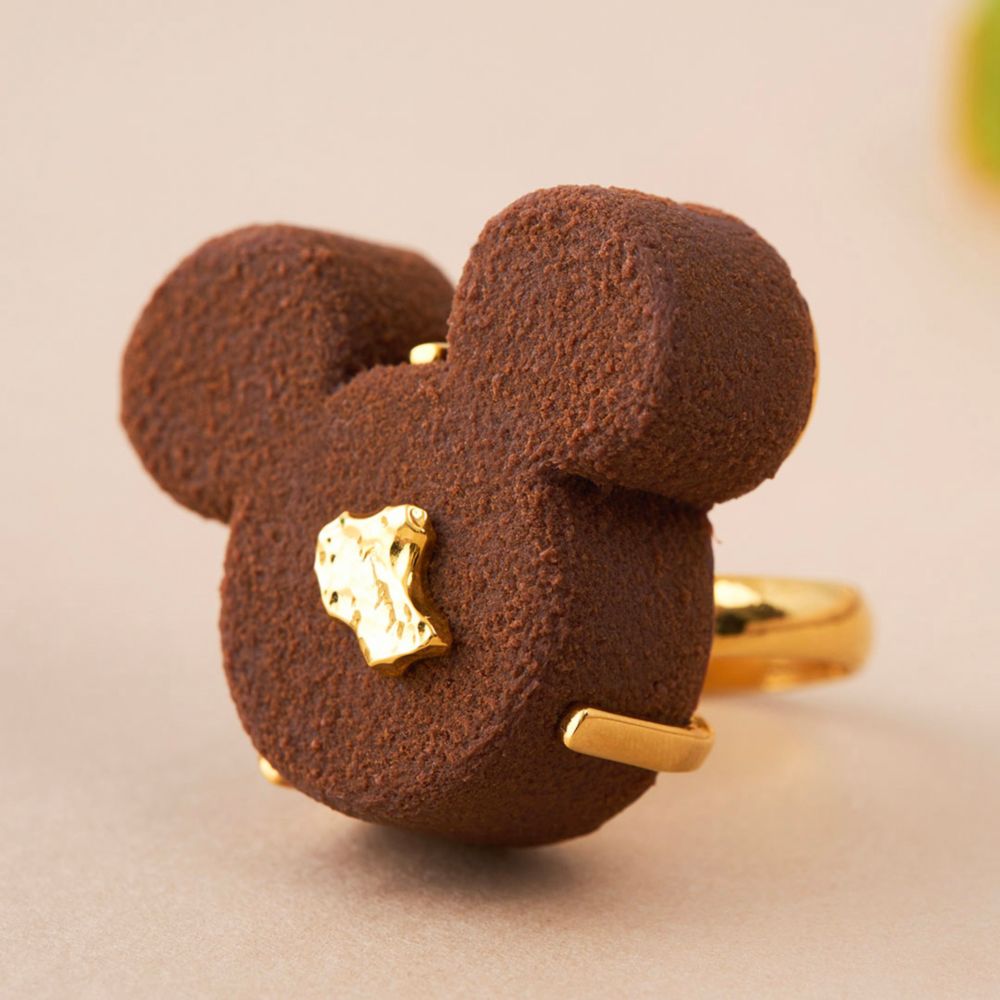 【キューポット】ミッキーマウス/リング　リュクスショコラ （ブラウン）