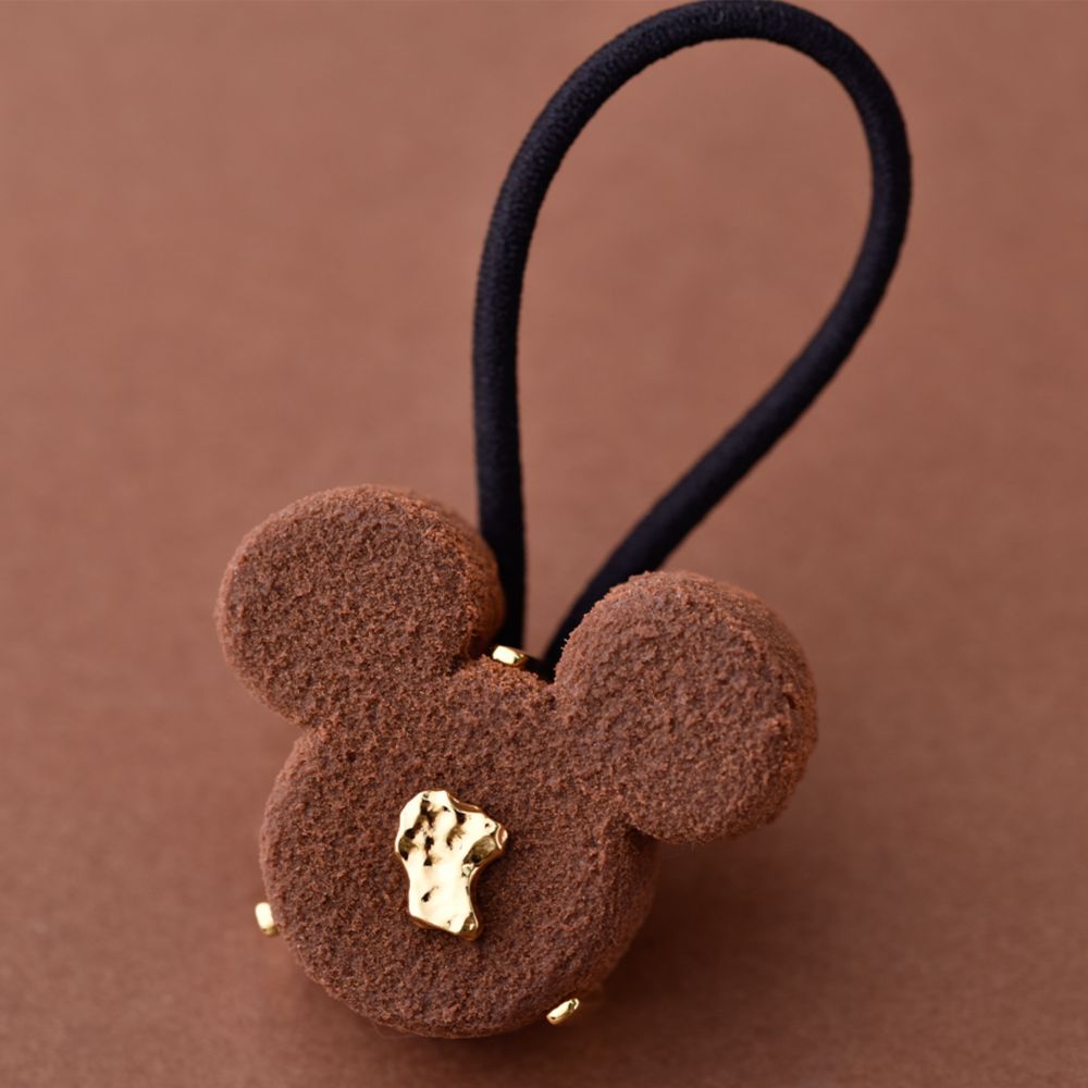 【キューポット】ミッキーマウス/ヘアゴム　リュクスショコラ （ブラウン）