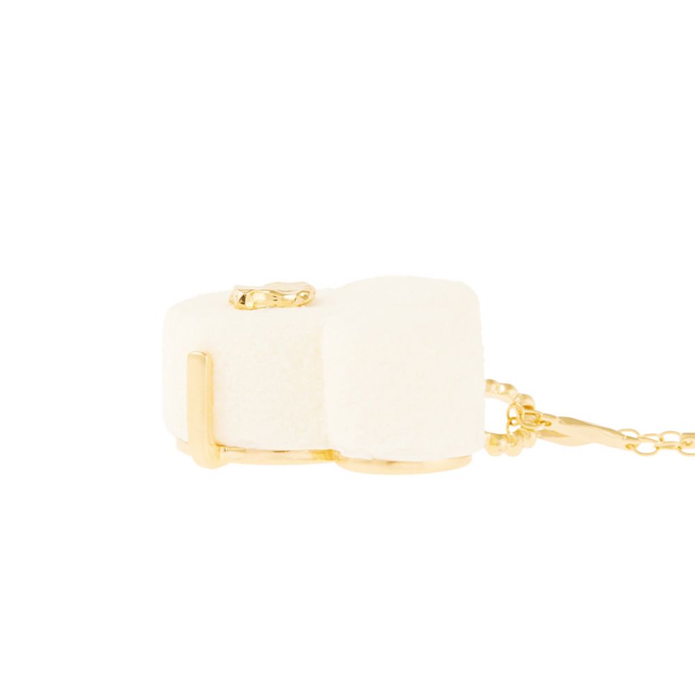 【キューポット】ミッキーマウス/ネックレス　ホワイトリュクスショコラ