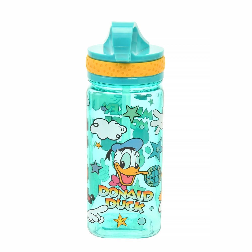 【再入荷】【キッズ用】ミッキー＆ドナルド 水筒・ウォーターボトル スクエア retro pop