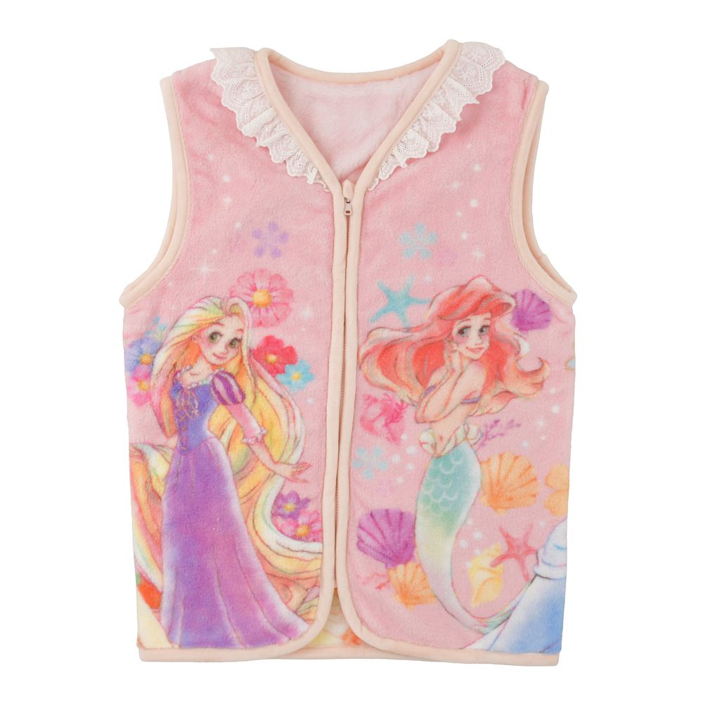 【キッズ用】ディズニープリンセス キッズ用ベスト スリーパー モチーフ DISNEY KIDS APPAREL ENJOY WINTER