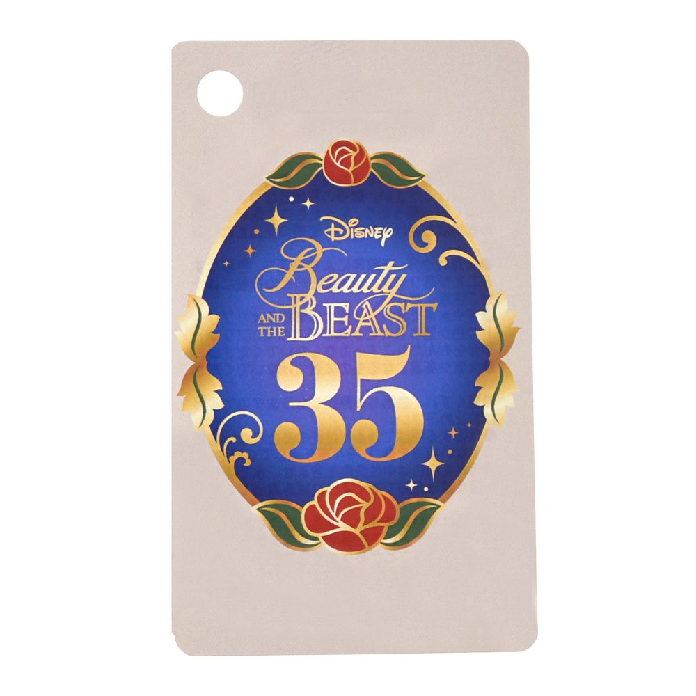 美女と野獣 トートバッグ チャーム付き DISNEY ANIMATION BEAUTY AND THE BEAST 35TH ANNIVERSARY