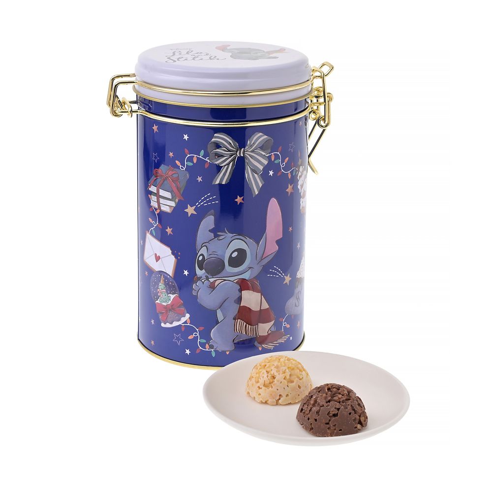 スティッチ＆スクランプ クランチチョコレート キャニスター缶入り ホリデースイーツ Holiday Gift