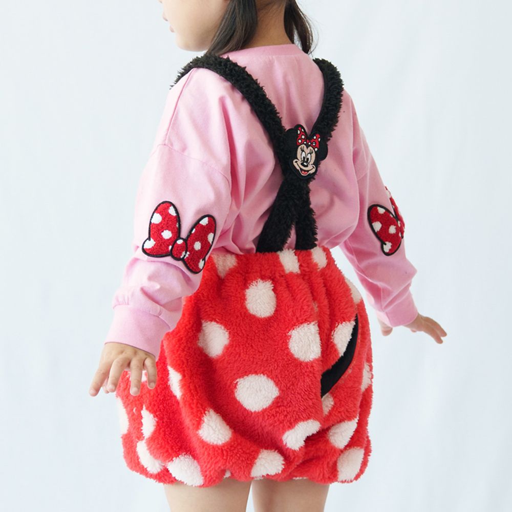 【キッズ用】【BREEZE】ミニー キッズ用長袖Tシャツ ピンク 90～100