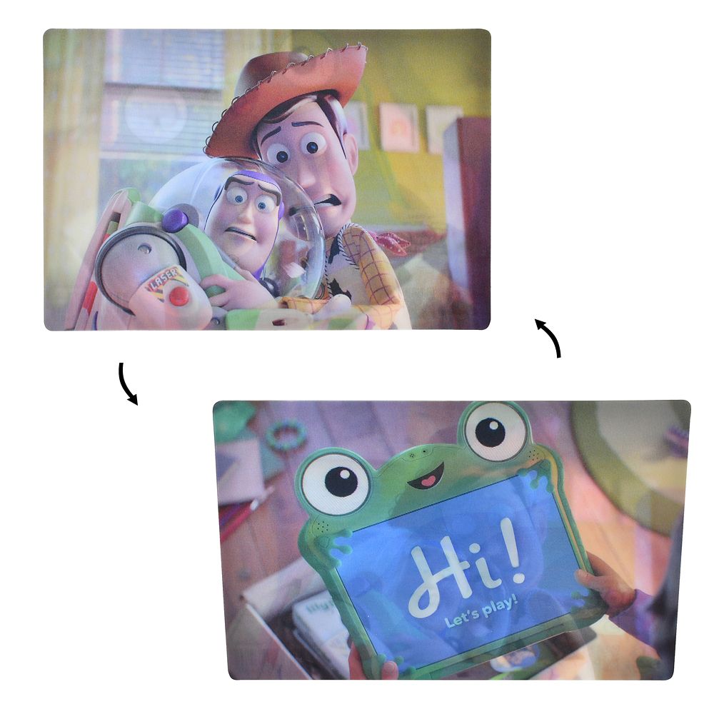 ウッディ＆バズ・ライトイヤー、リリーパッド ポストカード わたしはリリーパッド。 トイ・ストーリー5 Lenticular