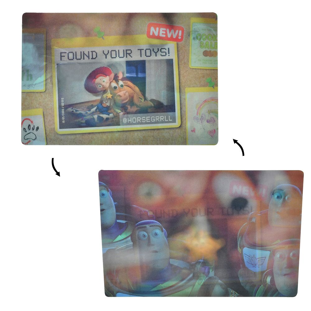 ジェシー＆ブルズアイ、バズ・ライトイヤー ポストカード トイ・ストーリー5 Lenticular