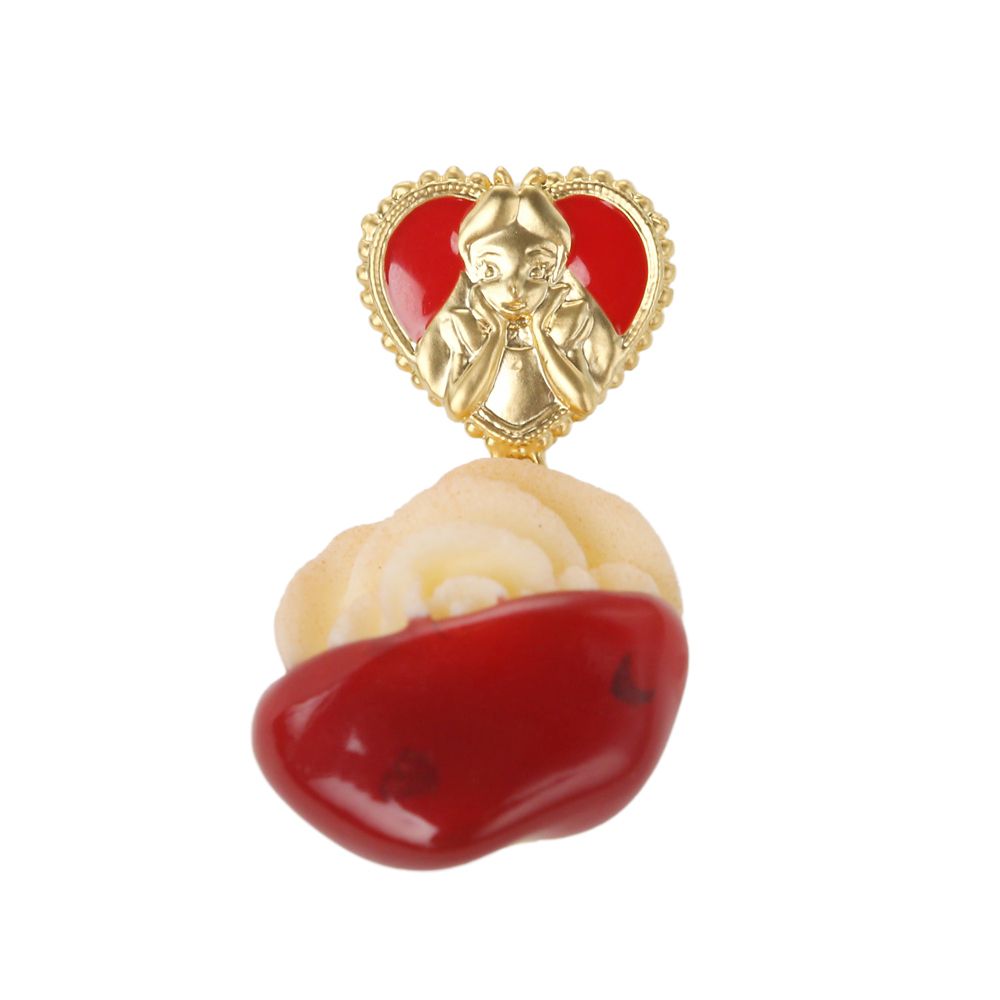 【キューポット】アリス/ピアス　ホワイトローズクッキー