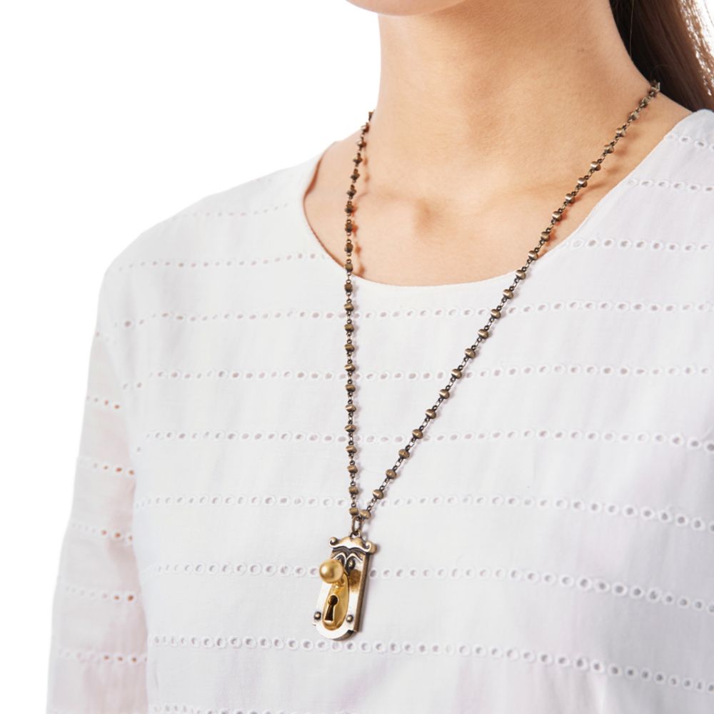 【キューポット】不思議の国のアリス/ネックレス　ドアノブ