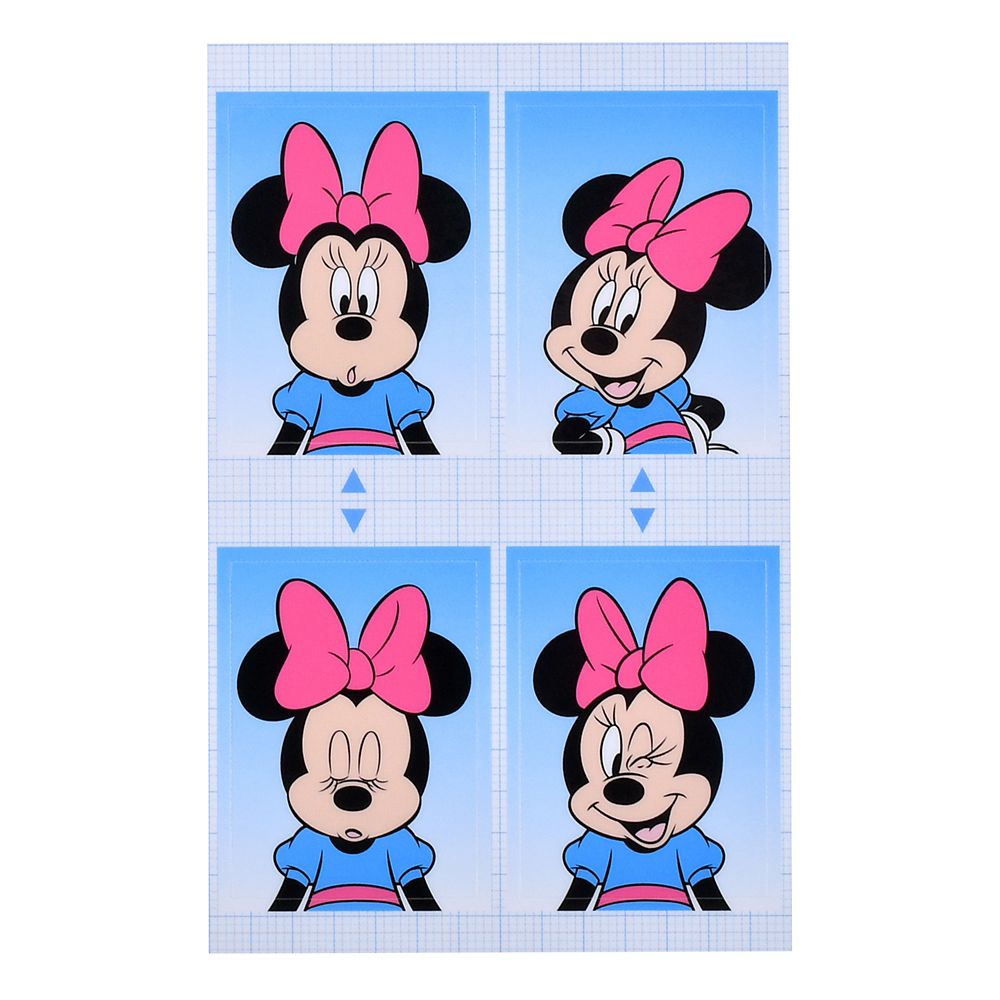 【再入荷】ミニー シール・ステッカー 証明写真風 Sticker Collection