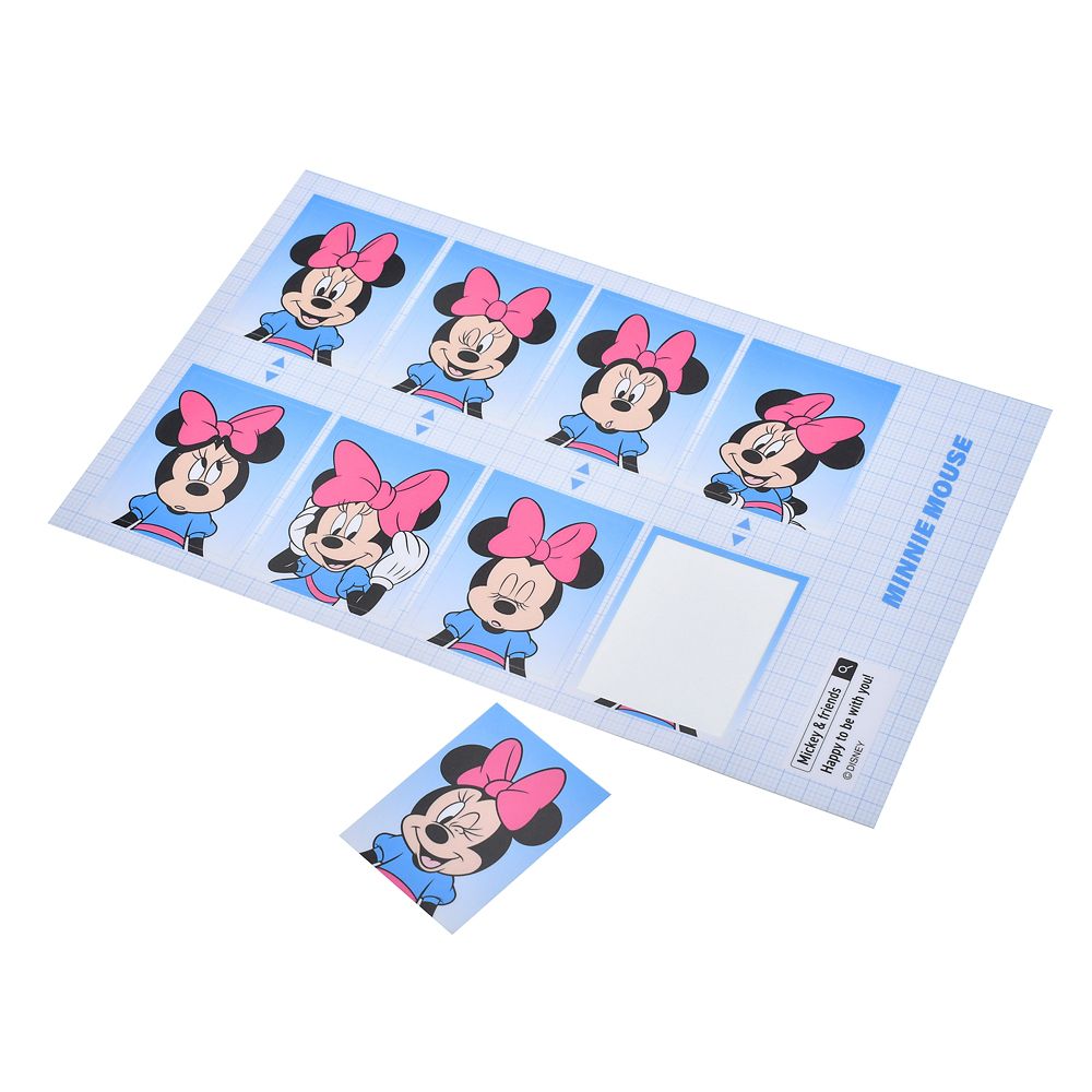 【再入荷】ミニー シール・ステッカー 証明写真風 Sticker Collection