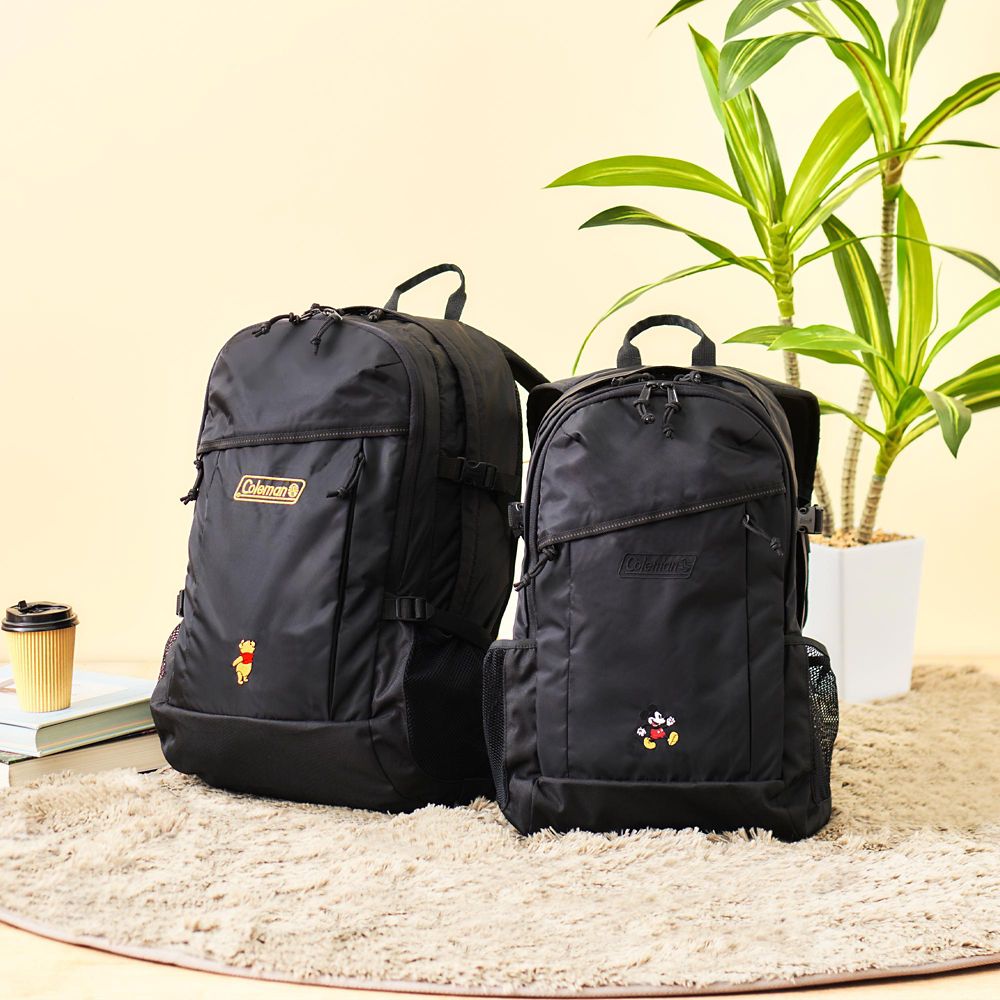 【再入荷】【Coleman(R)】ミッキー リュックサック・バックパック 25L ブラック 刺しゅう WALKER