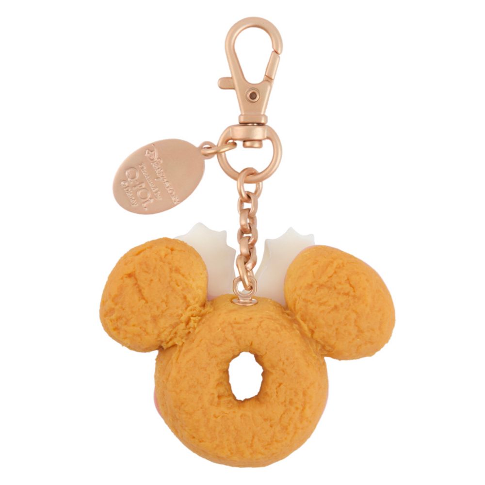 【キューポット】ミニーマウス/バッグチャーム　メルティーストロベリーチョコレート ドーナツ