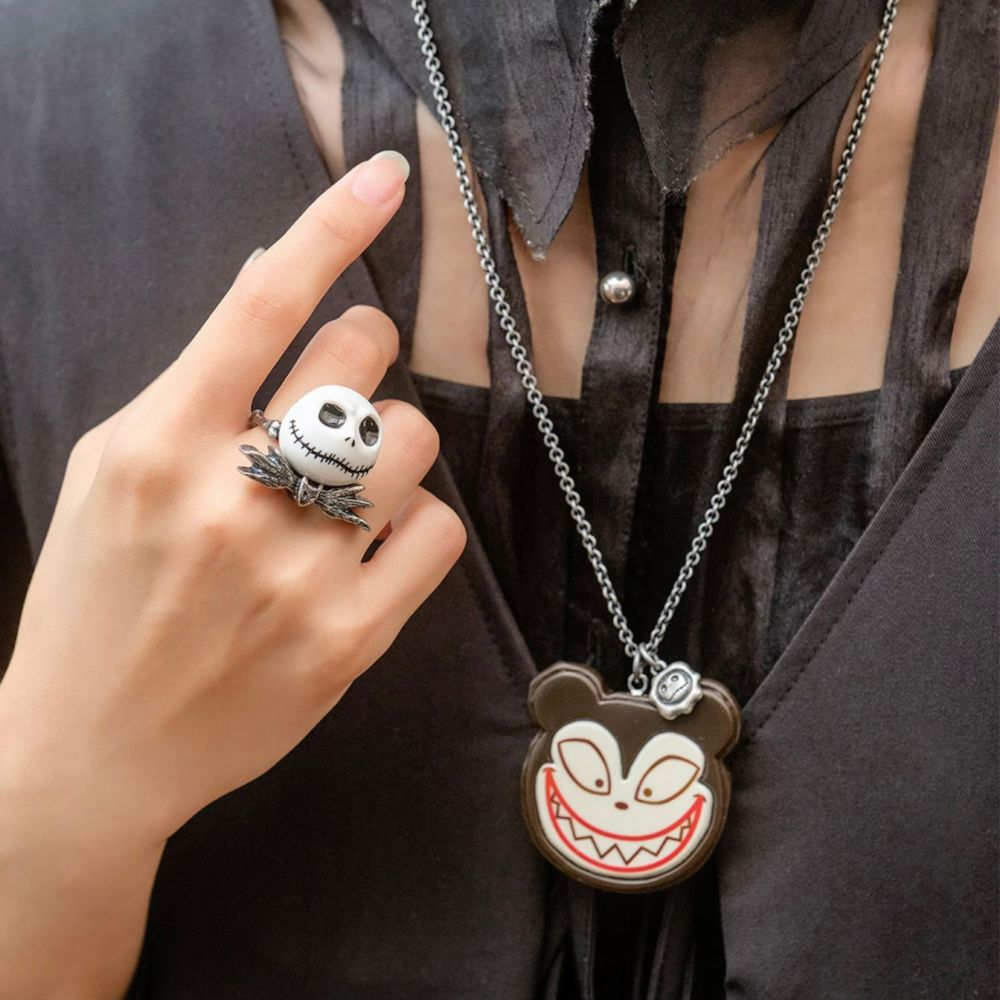 【キューポット】ヴァンパイア・テディ/ネックレス　チョコレートケーキ