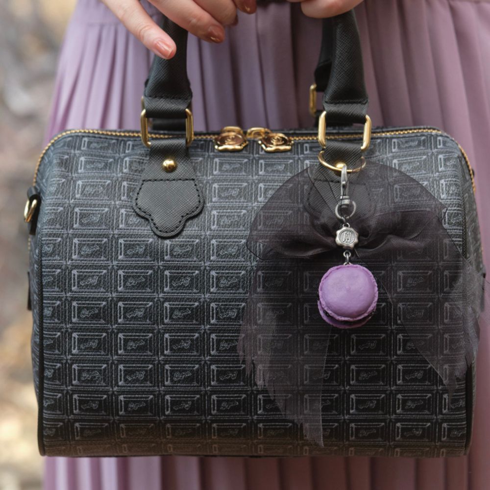 【キューポット】ホーンテッドマンション/バッグチャーム　ウォールペーパー マカロン