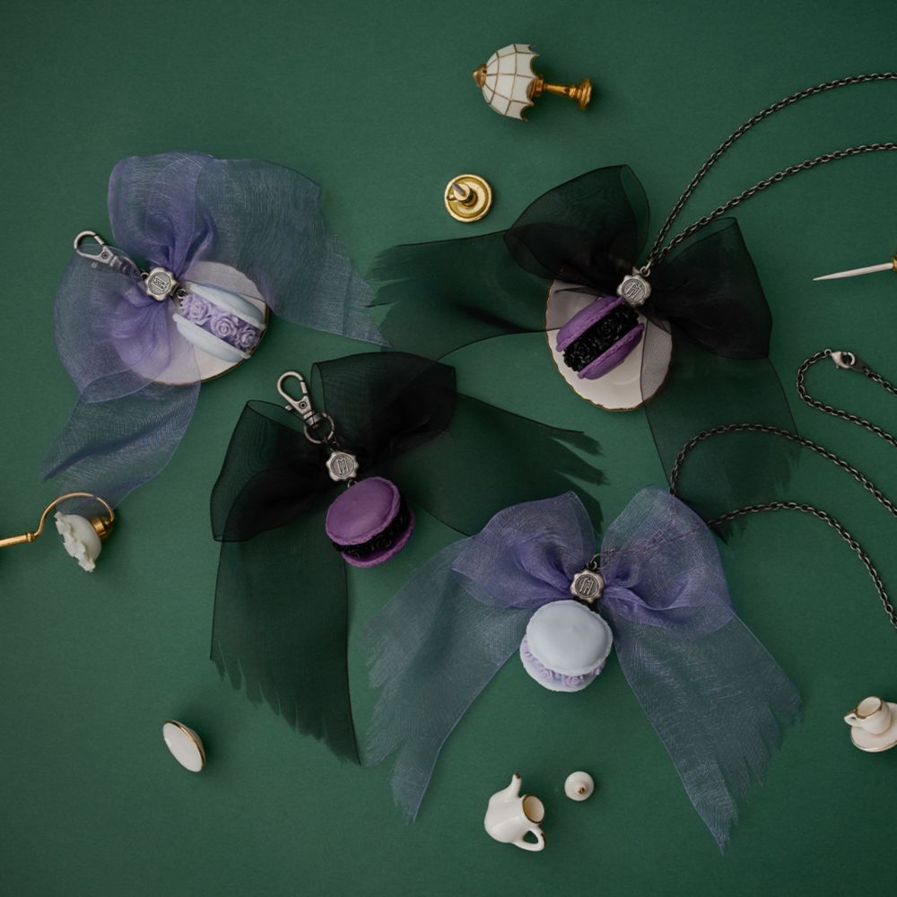 【キューポット】ホーンテッドマンション/バッグチャーム　ウォールペーパー マカロン